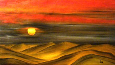 Sonnenuntergang in der Sahara - Karin Stoellner - Array auf Array - Array - Sonnenuntergang in der Sahara - Karin Stoellner - Array auf Array - Array -