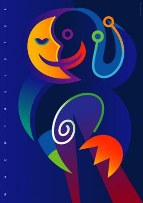 Moon and Monkey - Bernd Wachtmeister - Array auf - Array - Moon and Monkey - Bernd Wachtmeister - Array auf - Array -