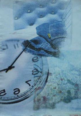 Frottage - Nitrohanddruck - Anja Noll - auf - Array - Frottage - Nitrohanddruck - Anja Noll - auf - Array -