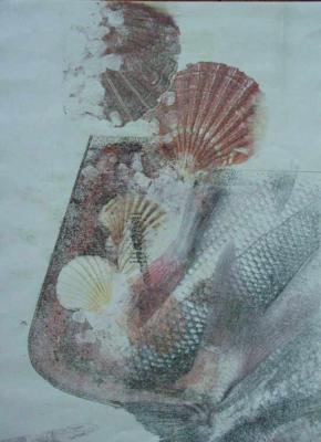 Frottage - Nitrohanddruck - Anja Noll - auf - Array - Frottage - Nitrohanddruck - Anja Noll - auf - Array -