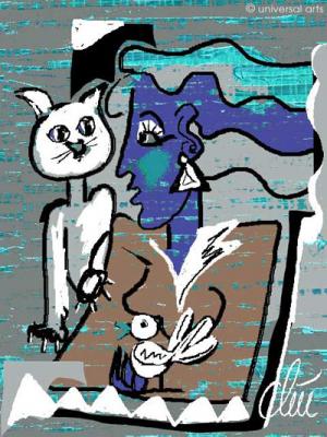 Weisse Katze von Jacqueline Ditt - Galerie Studio universal arts - Array auf - Array - Weisse Katze von Jacqueline Ditt - Galerie Studio universal arts - Array auf - Array -