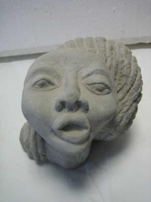 weiblicher Kopf - Hanne Laska Laroche - auf - Array - weiblicher Kopf - Hanne Laska Laroche - auf - Array -