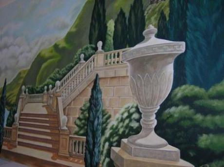 Landschaft mit der Treppe - mediterran - KeyB. - auf - Array - Landschaft mit der Treppe - mediterran - KeyB. - auf - Array -