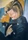 Selbstbildnis mit Katze -Regina Schween- Selbstbildnis mit Katze -Regina Schween-