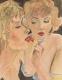 Lippenstift (1992) - Bergit Brandau -  Brandau-Art - Aquarell auf Papier - Sonstiges - 