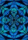 Mosaic Window - Blue (2002) -Kristin S.- -  Kristin S. - Tinte-Tusche auf Karton - Sonstiges - 