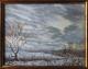 Dorfrand im Winter (2007) - Christine Becker - Ãl auf Leinwand-Holz - Sonstiges-Winter - 