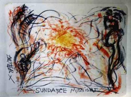 Sundance Midnight, ArthurX 2003, Stone-Litho - ArthurX - auf - Array - Sundance Midnight, ArthurX 2003, Stone-Litho - ArthurX - auf - Array -