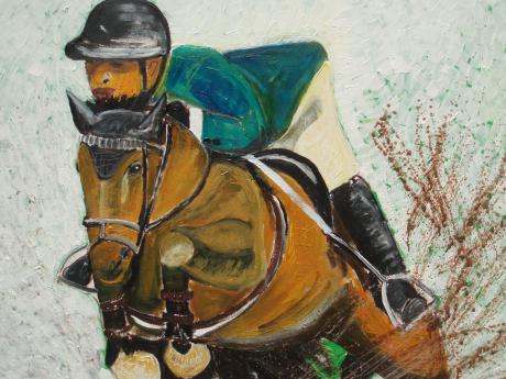 Rider with Brown Horse - Susanne Rade - Array auf Array - Array - Rider with Brown Horse - Susanne Rade - Array auf Array - Array -