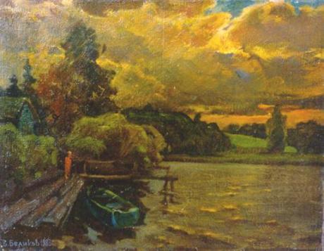 Boat on sundown (1983) Vasilij Belikov - Vasilij Belikov - auf - Array - Boat on sundown (1983) Vasilij Belikov - Vasilij Belikov - auf - Array -