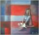 Frau im Bild 1 - Dr.h.c. Heinrich Olmes -  Dr. h.c. Heinrich Olmes - Ãl auf  - Sonstiges-Frauen - 
