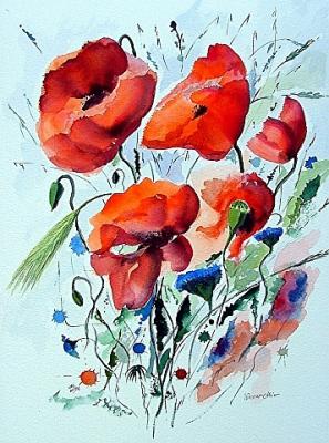 Red Poppies Full Bloom (2006) - Werner Meier - Array auf Array - Array - Red Poppies Full Bloom (2006) - Werner Meier - Array auf Array - Array -