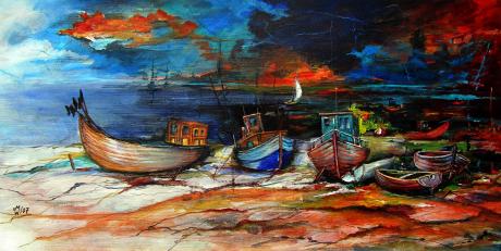 Fischerboote (2007) - Werner Meier - Array auf Array - Array - Fischerboote (2007) - Werner Meier - Array auf Array - Array -