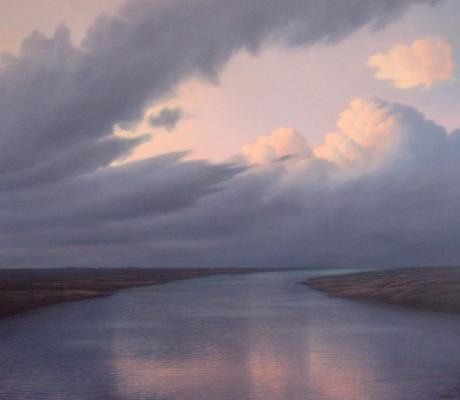 Fluss mit Wolken (2007) - Michael Krähmer - auf - Array - Fluss mit Wolken (2007) - Michael Krähmer - auf - Array -