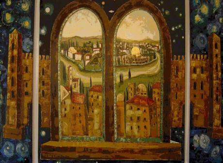 Das Himmlische Jerusalem (1. Version des Triptycho - F. Berndkaster - Array auf Array - Array - Das Himmlische Jerusalem (1. Version des Triptycho - F. Berndkaster - Array auf Array - Array -