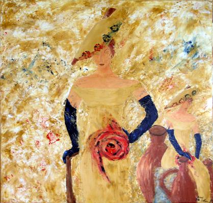 Frau mit Krug - Marie-Therese Schmahl - Array auf Array - Array - Array Frau mit Krug - Marie-Therese Schmahl - Array auf Array - Array - Array