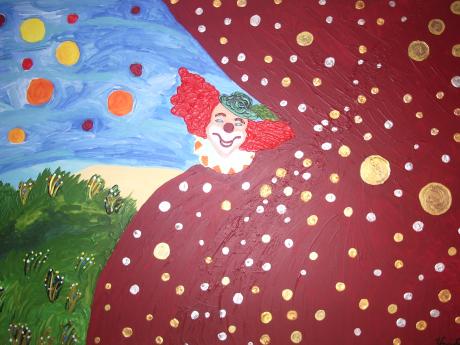 Der lachende Clown (Der Vorhang geht auf ...) - Yvonne Schmied - Array auf Array - Array - Array Der lachende Clown (Der Vorhang geht auf ...) - Yvonne Schmied - Array auf Array - Array - Array