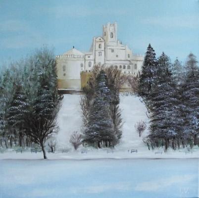 Winteridylle:das Schloss und der gefrorene See - Ivan Varga - Array auf Array - Array - Array Winteridylle:das Schloss und der gefrorene See - Ivan Varga - Array auf Array - Array - Array