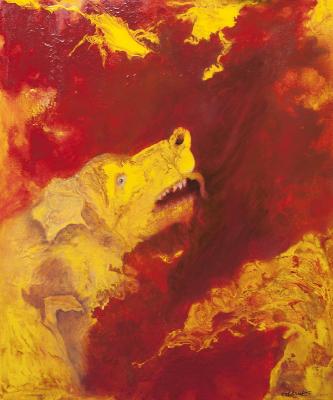 Glücksdrache kratzt sich ... - artHawk • Ralf , Knapp - auf Array - Array - Glücksdrache kratzt sich ... - artHawk • Ralf , Knapp - auf Array - Array -