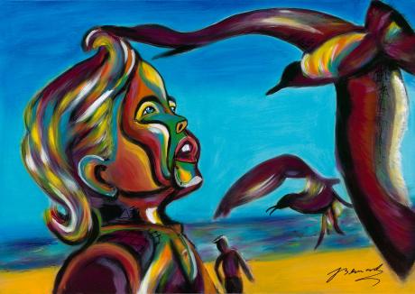 Boy with Seagulls - BERNARD Arts - Array auf Array - Array - Array Boy with Seagulls - BERNARD Arts - Array auf Array - Array - Array