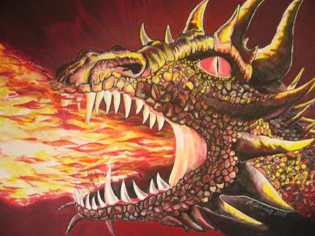 Feuerdrache - Anette Giering - auf Array - Array - Feuerdrache - Anette Giering - auf Array - Array -