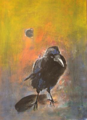 Rabe im Mondschein - Dagmar Fiedler - Array auf Array - Array - Array Rabe im Mondschein - Dagmar Fiedler - Array auf Array - Array - Array