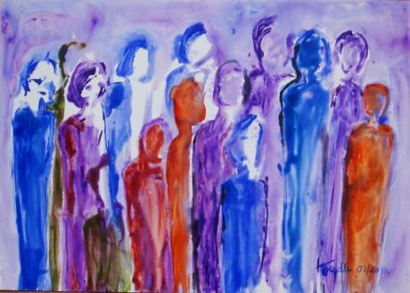 Menschenmenge - Dagmar Fiedler - auf - Array - Menschenmenge - Dagmar Fiedler - auf - Array -