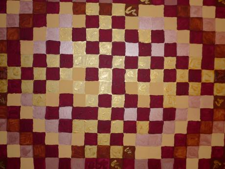 Karo in Rot & Gold - Yvonne Schmied - Array auf Array - Array - Array Karo in Rot & Gold - Yvonne Schmied - Array auf Array - Array - Array