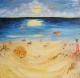 Strand - Marie-Therese Schmahl - Acryl-Ãl auf Leinwand - Menschen-Natur - Strand - Marie-Therese Schmahl - Acryl-Ãl auf Leinwand - Menschen-Natur -