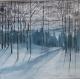 Neues Kunstwerk - Barbara Schui - auf Leinwand - Schnee-Wald - Neues Kunstwerk - Barbara Schui - auf Leinwand - Schnee-Wald -