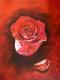 Rosenrot - Ursula Thuleweit Laranjeiro - Acryl auf Leinwand - - Realismus Rosenrot - Ursula Thuleweit Laranjeiro - Acryl auf Leinwand - - Realismus