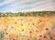 Athensleben-Wasserturm und Weizenfeld - peter paint - Acryl auf Leinwand - Landschaft - Expressionismus