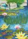 Seerosenteich - Egon Rathke - Aquarell auf - Fantastisch-Kultur-Blumen-Wasser - Seerosenteich - Egon Rathke - Aquarell auf - Fantastisch-Kultur-Blumen-Wasser -