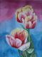 Träumende Tulpen - Egon Rathke - Aquarell auf - Blumen-Stillleben - Gegenständlich-Naturalismus-Realismus Träumende Tulpen - Egon Rathke - Aquarell auf - Blumen-Stillleben - Gegenständlich-Naturalismus-Realismus