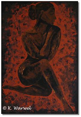 Alana - Acrylgemälde gespachtelt - Klaudia Warwel - Array auf Array - Array - Array