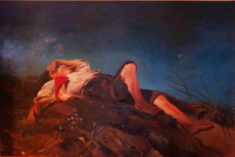 dekorative Kopie in Öl - Hirtenknabe (von Lenbach) - Hermann Heiss - Array auf Array - Array - Array dekorative Kopie in Öl - Hirtenknabe (von Lenbach) - Hermann Heiss - Array auf Array - Array - Array