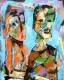 Zyklus Paare - 2 - Karl-Heinz Schicht - Acryl auf Leinwand - Menschen - Expressionismus Zyklus Paare - 2 - Karl-Heinz Schicht - Acryl auf Leinwand - Menschen - Expressionismus