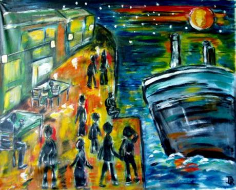 ---Abends am Hafen - Dagmar Richter - Array auf Array - Array - ---Abends am Hafen - Dagmar Richter - Array auf Array - Array -