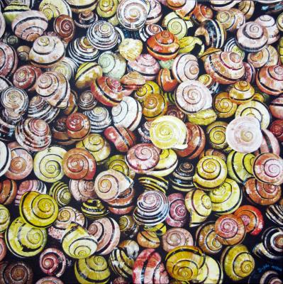 Schneckenmuschelgekuschel - dunjate Kunst in Acryl - Array auf Array - Array - Array Schneckenmuschelgekuschel - dunjate Kunst in Acryl - Array auf Array - Array - Array