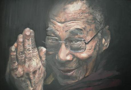 PORTRÄT TENZIN GYATSO, DER 14. DALAI LAMA - wanda spirit - auf - Array - PORTRÄT TENZIN GYATSO, DER 14. DALAI LAMA - wanda spirit - auf - Array -