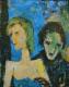 Zyklus Paare - 10 - Karl-Heinz Schicht - Acryl auf Leinwand - Menschen - Expressionismus Zyklus Paare - 10 - Karl-Heinz Schicht - Acryl auf Leinwand - Menschen - Expressionismus