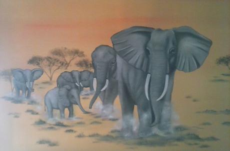 Elefantenherde - Edith Merkelbach-Gilgen - Array auf Array - Array - Array Elefantenherde - Edith Merkelbach-Gilgen - Array auf Array - Array - Array