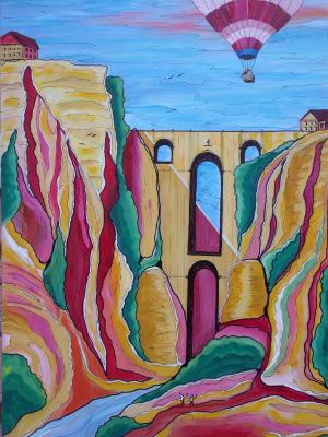 Bruecke in Ronda 2013 - Udo Lutz Burkhardt - auf - - Bruecke in Ronda 2013 - Udo Lutz Burkhardt - auf - -