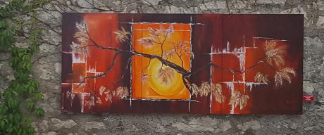 Triptychon Ast im Fenster - Andrea Späthe - Array auf Array - Array - Array Triptychon Ast im Fenster - Andrea Späthe - Array auf Array - Array - Array