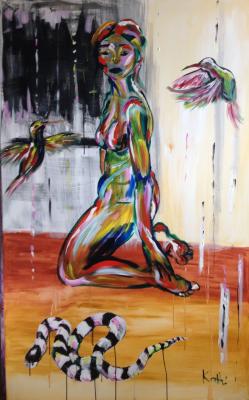 Akt mit Schlange - Katharina Baumann - Array auf Array - Array - Akt mit Schlange - Katharina Baumann - Array auf Array - Array -