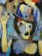 ---Raucherin mit Hut - Karl-Heinz Schicht - Acryl auf Leinwand - Menschen - Expressionismus ---Raucherin mit Hut - Karl-Heinz Schicht - Acryl auf Leinwand - Menschen - Expressionismus
