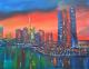 EZB-Frankfurt -Skyline 5 - wolfgang mayer - Ãl auf  - Abstrakt-Landschaft - 