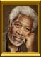 Morgan Freeman - LaFemme Jackson - Ãl auf Leinwand - Gesichter-Männer - Fotorealismus-Realismus Morgan Freeman - LaFemme Jackson - Ãl auf Leinwand - Gesichter-Männer - Fotorealismus-Realismus