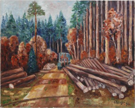 Waldarbeit im Herbst bei Tiengen - Josef Heinzler - Thomas Knab - Array auf Array - Array - Array Waldarbeit im Herbst bei Tiengen - Josef Heinzler - Thomas Knab - Array auf Array - Array - Array