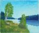 Schluchsee im Sommer - Josef Heinzler - Thomas Knab - Ãl auf Leinwand - Reisen-Bäume-Himmel-See-Wald-Wiese-Sommer - Impressionismus Schluchsee im Sommer - Josef Heinzler - Thomas Knab - Ãl auf Leinwand - Reisen-Bäume-Himmel-See-Wald-Wiese-Sommer - Impressionismus